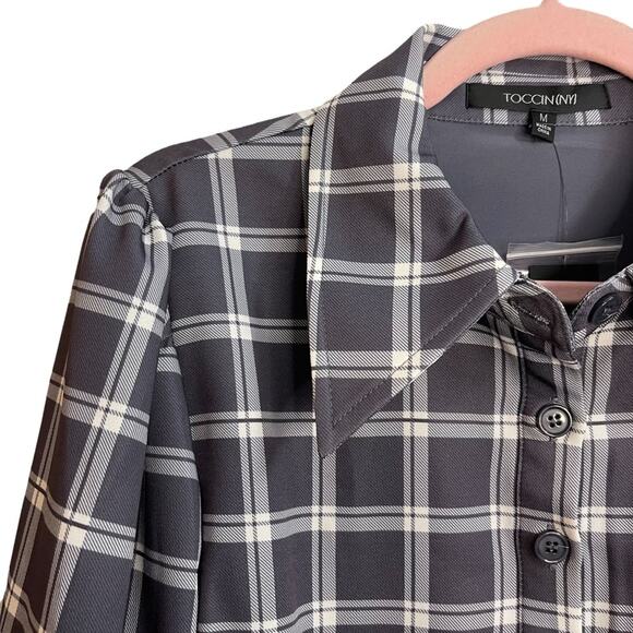 Toccin A Line Blouson Mini Shirtdress - Picture 4 of 14